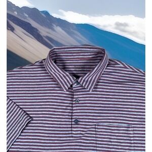 Patagonia Worn Wear Polo Shirt Mens 2XL 100% Organic Cotton Comfort Casual EUC‎